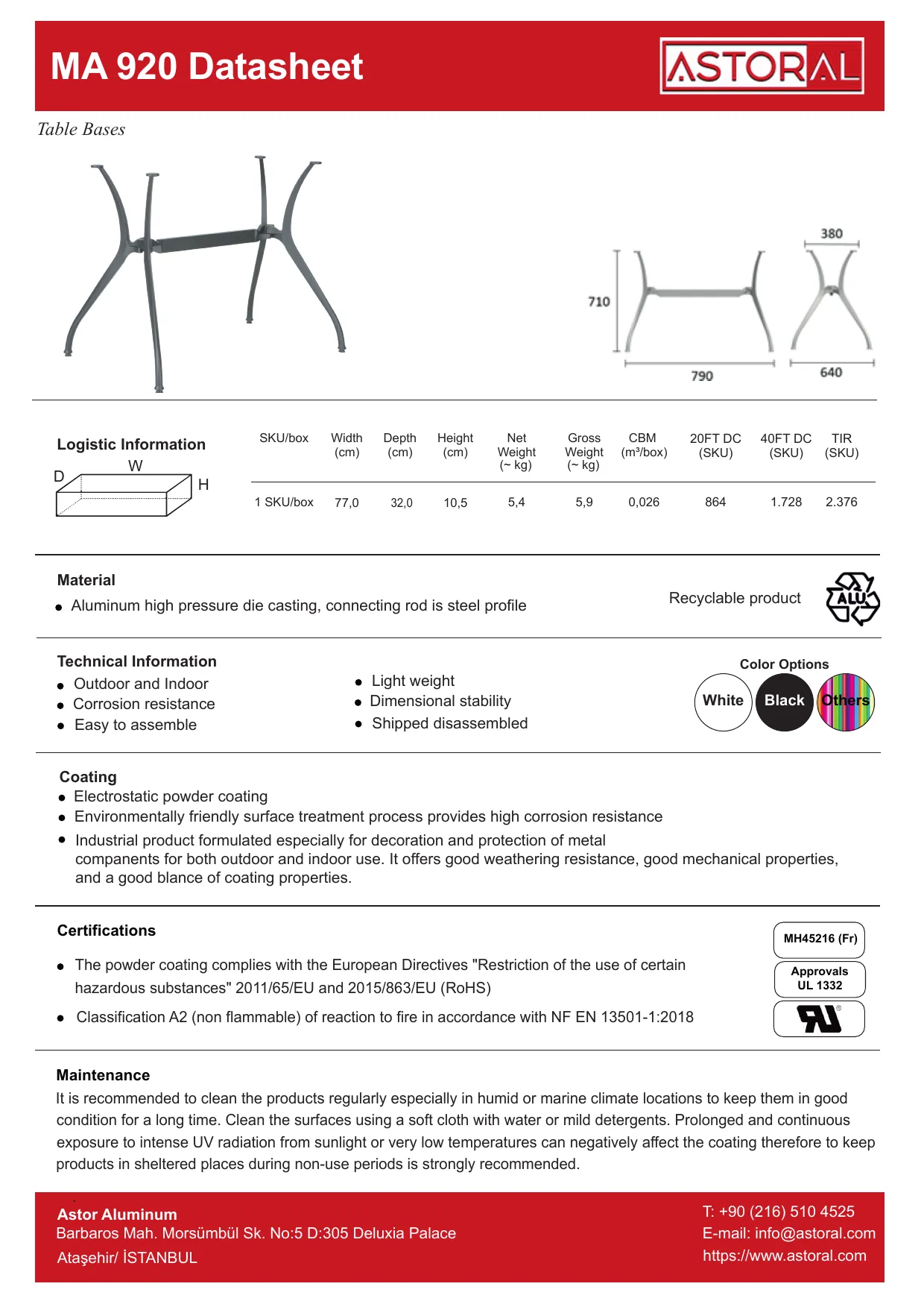 Tablebase MA920 TDS